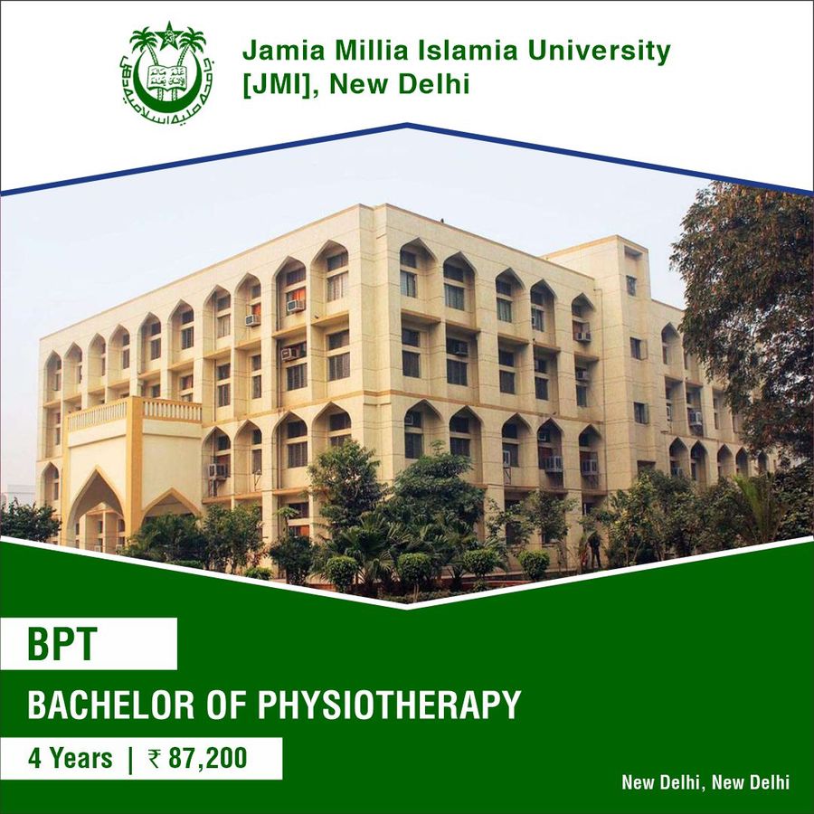 Bachelor of Physiotherapy [BPT] at Jamia Millia Islamia , Delhi/NCR
